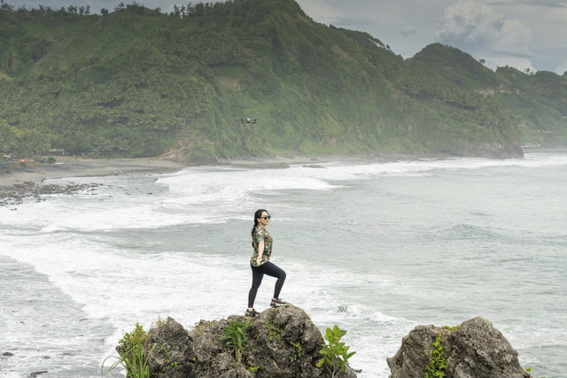 Zita Anjani kunjungi Geopark Kebumen. Foto: Dok. Istimewa