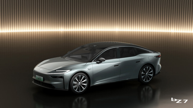 Wujud mobil listrik Toyota bZ7. Foto: Toyota