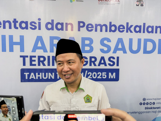 Dirjen PHU Kemenag, Hilman Latief, saat Bimtek di Asrama Haji Cipondoh. Foto: Moh Fajri/kumparan