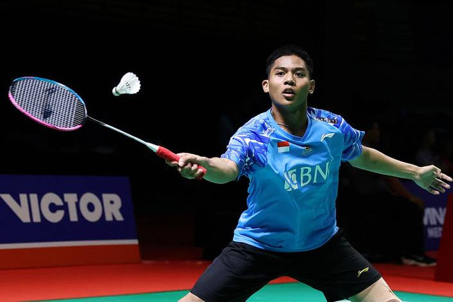 Pebulu tangkis Indonesia, Zaki Ubaidillah. Foto: PBSI
