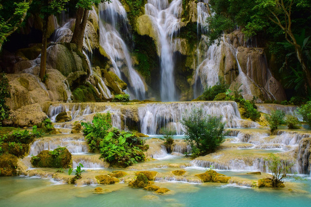 Curug Kembar (Foto hanya ilustrasi, bukan tempat sebenarnya) Sumber: pixabay