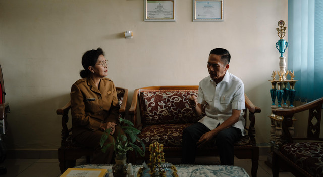 Wali Kota Palembang, Ratu Dewa, saat sidak ke SDN 168 Palembang/ist.