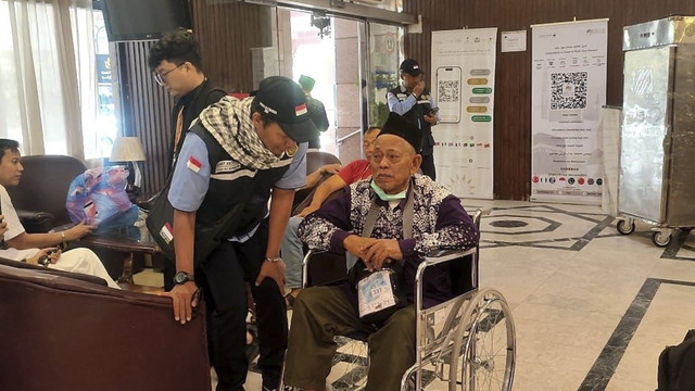 Karno, jemaah haji asal Banyumas. Foto: Dok. Media Center Haji