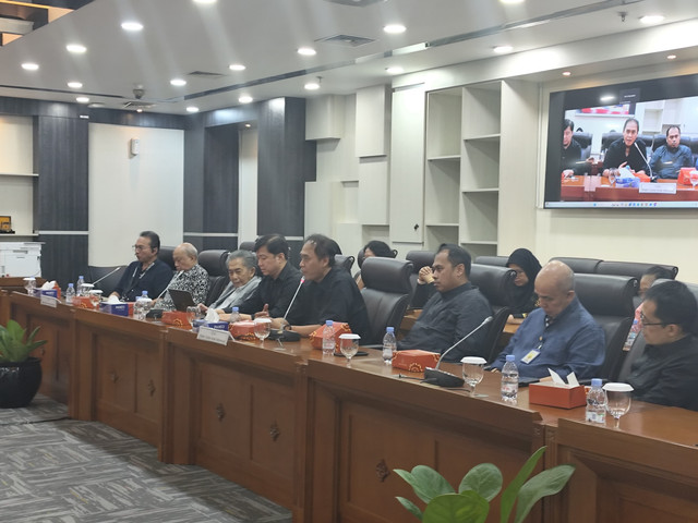 Suasana Rapat Dengar Pendapat Umum (RDPU) dengan Ikatan Dokter Anak Indonesia (IDAI) atas mutasi yang dilakukan ke sejumlah dokter anak, di Nusantara II, Komplek Parlemen Senayan, Jakarta Pusat, Rabu (7/6). Foto: Alya Zahra/kumparan