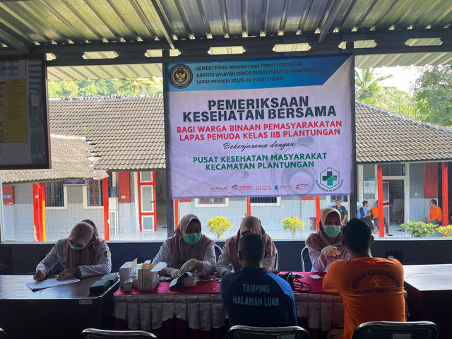 Gelar CKG, Kalapas Plantungan Pastikan Pelayanan Kesehatan WBP Terjamin