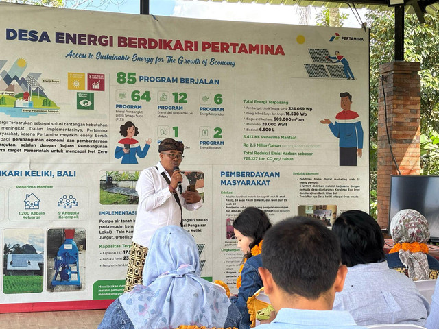 Ketua BUMDes Yowana Bakti Desa Keliki, Gianyar, Bali, I Wayan Sumada. Foto: Pertamina Patra Niaga