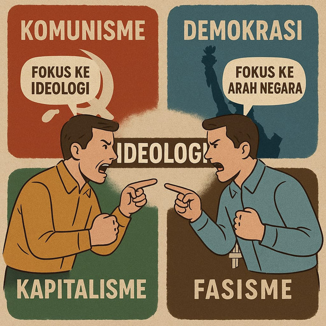 Various Forms of State Ideology. Sumber: Canva Design