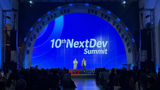 Telkomsel menggelar NextDev Summit ke-10 di Bengkel Space, Jakarta Selatan, Kamis (8/5). Foto: Habib Allbi Ferdian/kumparan