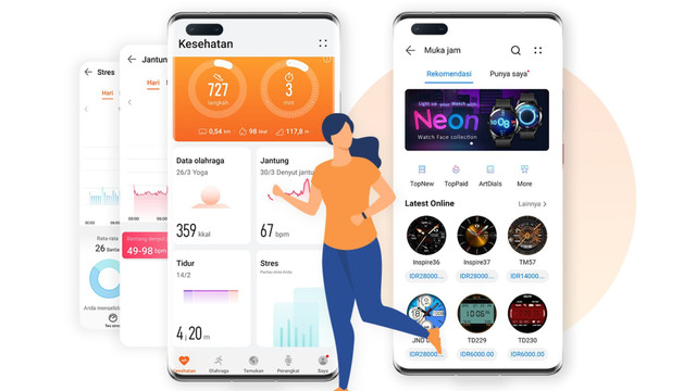 Aplikasi Huawei Health. Foto: Consumer Huawei