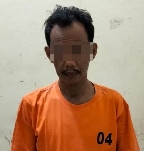 Pelaku pemerkosaan yang berhasil diamankan. | Foto: Dok Humas Polres Lampung Tengah