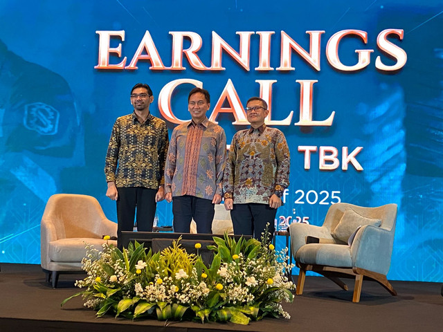 Konferensi Pers Antam Kuartal I 2025 di Jakarta, Jumat (9/5). Foto: Muhammad Fhandra/kumparan