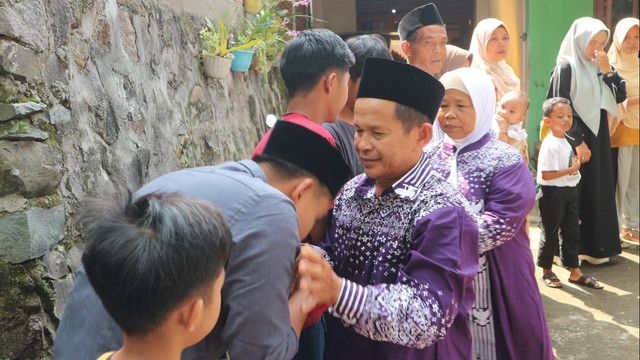 Legiman berangkat haji dengan rutin menabung Rp 1000. Foto: Dok. kemenag