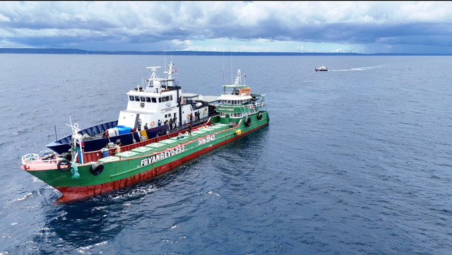 Kapal berbendera Filipina yang ditangkap KKP di Perairan Papua. Dok: KKP.