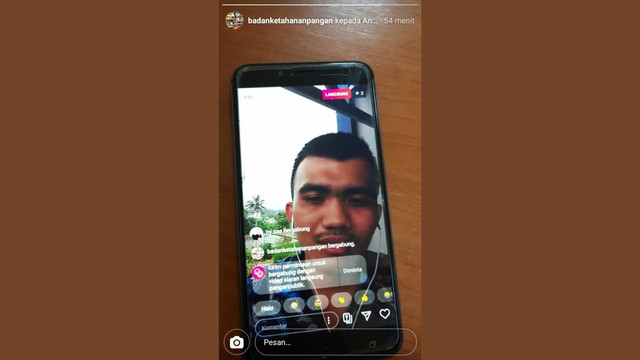 Foto Live Streaming BKP Kementan-Pangan Publik (sumber: dokumentasi pribadi/kredit foto)
