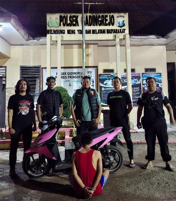 Pelaku yang berhasil diamankan. | Foto: Dok Humas Polresta Bandar Lampung