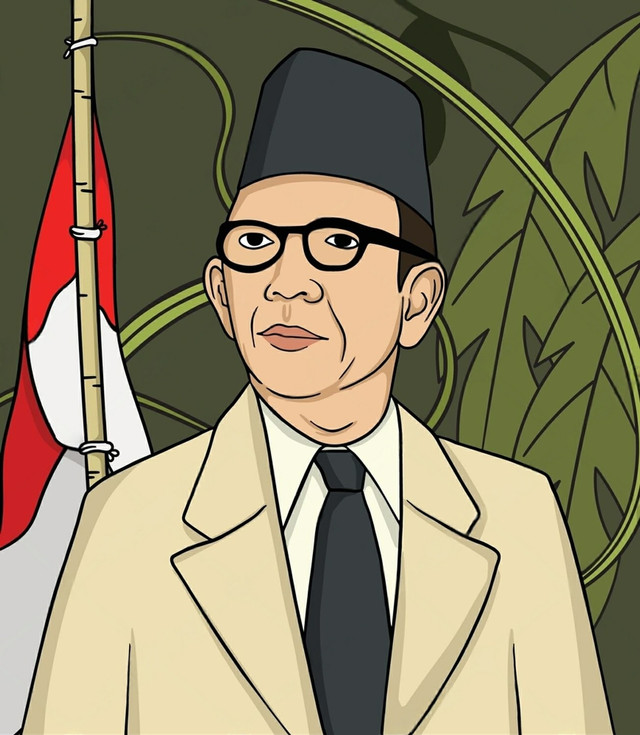 Ilustrasi Ki Hajar Dewantara Yogyakarta Pahlawan Nasional Indonesia. Sumber : Shutter Stock
