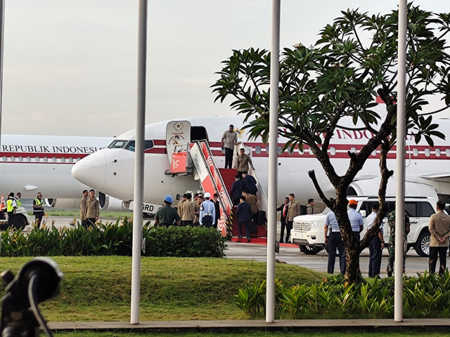 Presiden Prabowo Subianto bertolak ke Brunei Darussalam dari Lanud Halim Perdanakusuma, Jakarta pada Rabu (14/5/2025). Foto: Luthfi Humam/kumparan