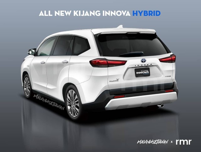 Terkaan Toyota Kijang Innova hybrid terbaru. Foto: Instagram/@rafimuamar40 & @malvinwsetiawan 