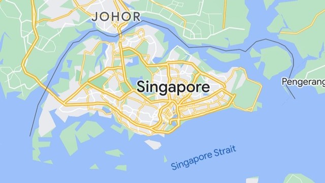 Peta Singapura. Foto: maps.google.com