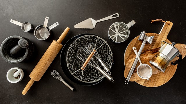 Ilustrasi peralatan dapur. Foto: Pinkyone/Shutterstock
