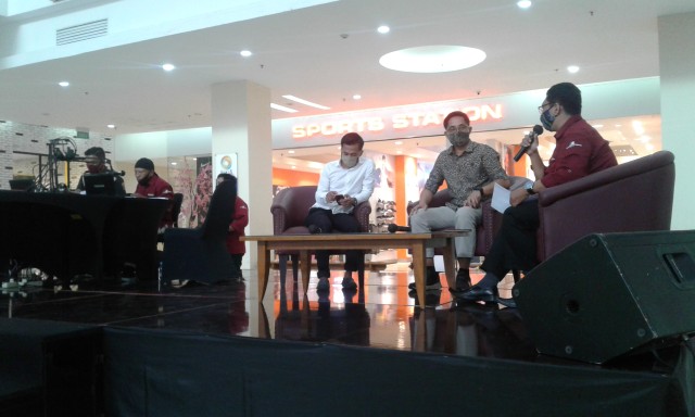 Siaran langsung talk show LPPL Radio Gemilang dalam acara Radio Mall di Artos Mall (12/09/2020) Foto: Dokumentasi Pribadi