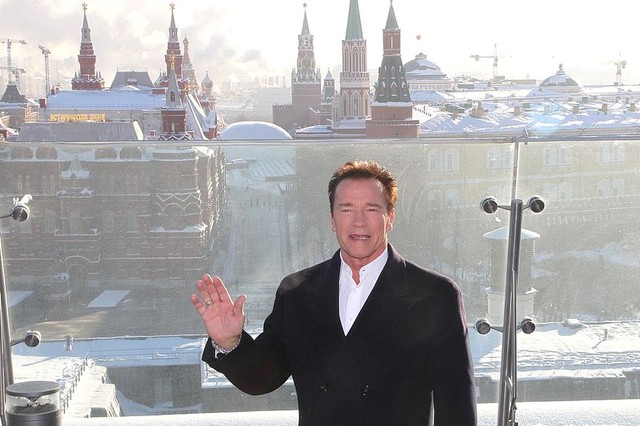 Arnold Schwarzenegger mengutarakan kecintaannya kepada rakyat Rusia.