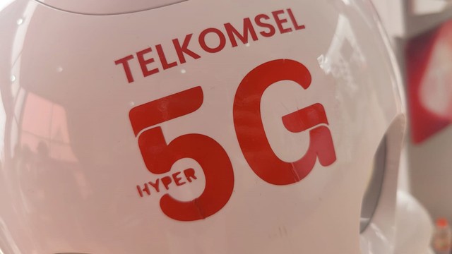 Logo Telkomsel 5G. Foto: Aditya Panji/kumparan