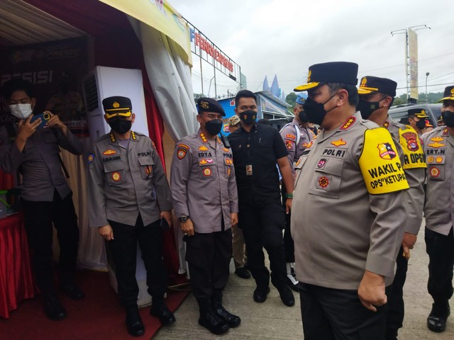 Wakapolri Komjen Pol Gatot Eddy di Pelabuhan Merak. Foto: Dok. Istimewa