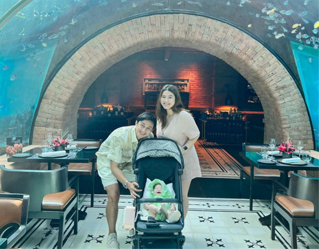 Hito Caesar bersama Felicya Angelista dan anaknya. Foto: Instagram