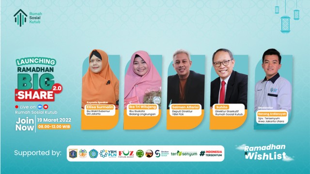 Peluncuran Ramadhan Big Share 2.0 bersama kader PKK se-DKI. Foto. Dok. Rumah Sosial Kutub.