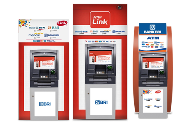 Ilustrasi ATM Link BRI. Foto: Dokumentasi Bank BRI