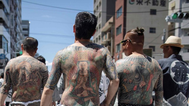 Ilustrasi Yakuza. Foto: Behrouz Mehri/AFP