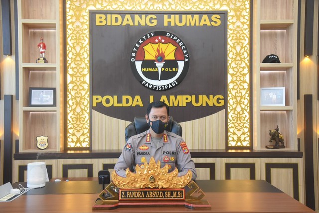 Kabid Humas Polda Lampung Kombes Pol Zahwani Pandra Arsyad. | Foto: Humas Polda Lampung