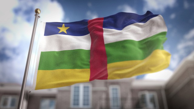Ilustrasi Bendera Republik Afrika Tengah. Foto: NatanaelGinting/Getty Images