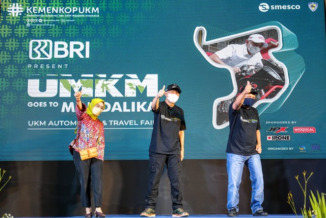 Menteri Koperasi dan UKM Teten Masduki saat Opening Ceremony UMKM Goes To Mandalika di Gedung SMESCO Indonesia, Jakarta. Foto: Dok. Kemenkop UKM