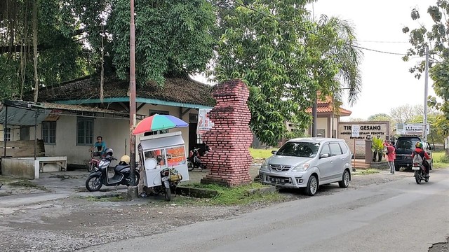 Lokasi penyergapan anggota Polres Wonogiri di Makamhaji, Kartasura, Sukoharjo, Selasa (19/04/2022). FOTO: Agung Santoso