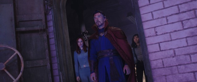 Rachel McAdams, Benedict Cumberbatch, and Xochitl Gomez in Doctor Strange in the Multiverse of Madness (2022). Foto: Dok. IMDb