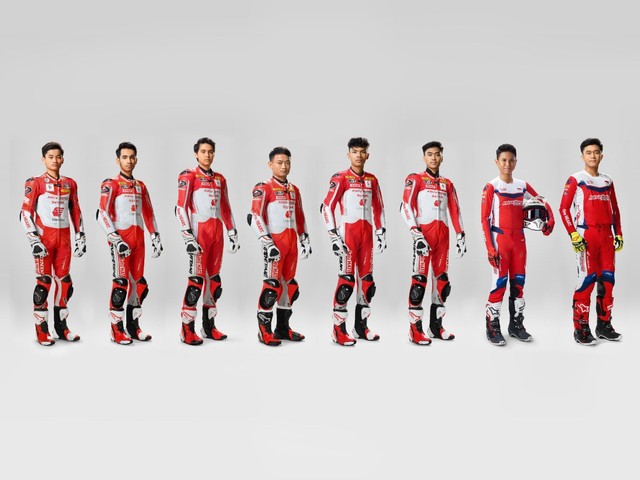 Para pembalap muda yang tergabung dalam Astra Honda Racing Team. Foto: Dok. Astra Honda Motor