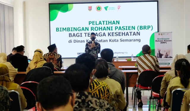 Dompet Dhuafa Jawa Tengah Gelar Pelatihan Bimbingan Rohani Pasien bersama Dinas Kesehatan Kota Semarang sebagai bagian menyambut Ramadan 1443 H. (Senin, 28/03)