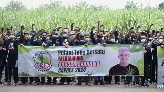 Petani tebu se-Jatim deklarasi dukung Ganjar Pranowo Capres 2024. Foto: Dok. Istimewa
