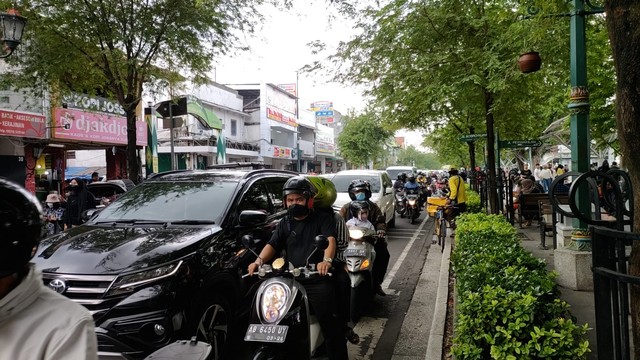 Jalan Malioboro, Kota Yogyakarta, di hari keenam Lebaran 2022, Sabtu (7/5/2022). Foto: Arfiansyah Panji Purnandaru/kumparan