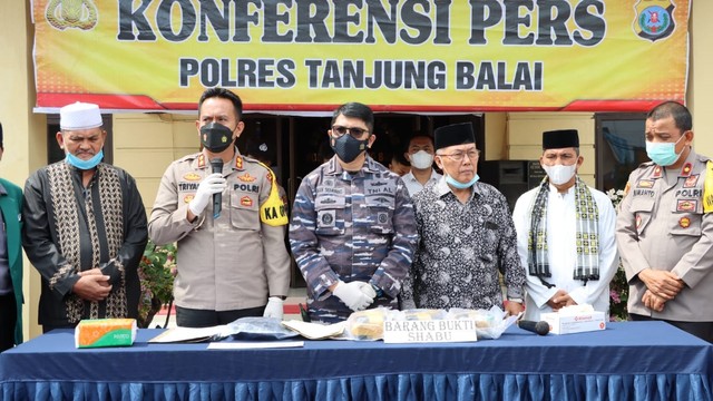 Polres Tanjung Balai mengungkap kasus peredaran 3 kg sabu di Kota Tanjung Balai. Foto: Dok. Istimewa