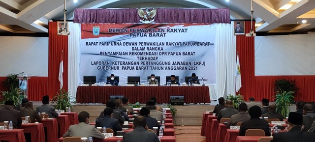 DPR gelar Rapat Paripurna dalam penyampaian rekomendasi terhadap laporan keterangan pertanggung jawaban (LKPJ) Gubernur Papua Barat