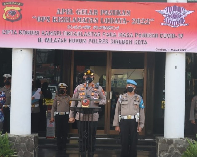 Tekan COVID-19, Polres Cirebon Kota Gelar Operasi Keselamatan (263215)