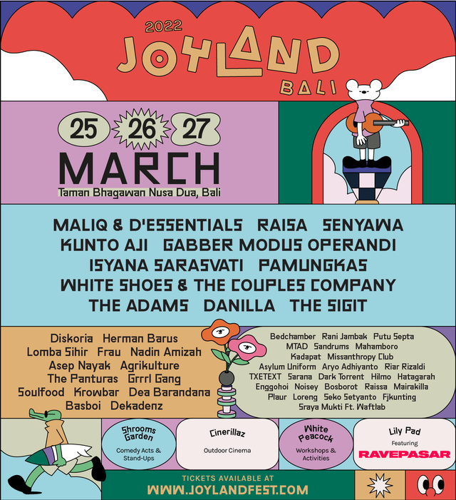 Poster Joyland Festival di Bali. Foto: Dok. Istimewa