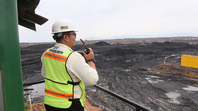 Kegiatan penambangan batubara pada perusahaan penambangan batubara di PT. Adaro Energi. Foto: Masmikha/Shutterstock