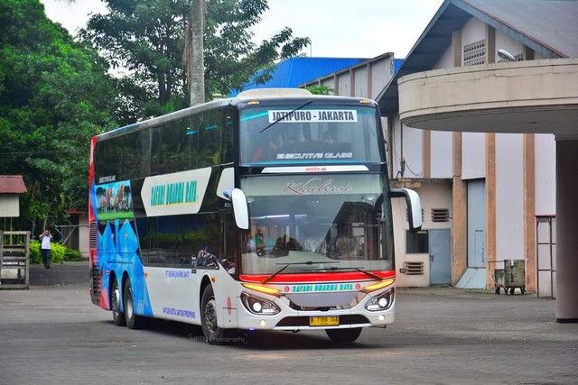 PO Safari Dharma Raya merilis bus double decker baru buatan karoseri Morodadi Prima yang siap melayani pemudik. Foto: dok. Safari Dharma Sakti