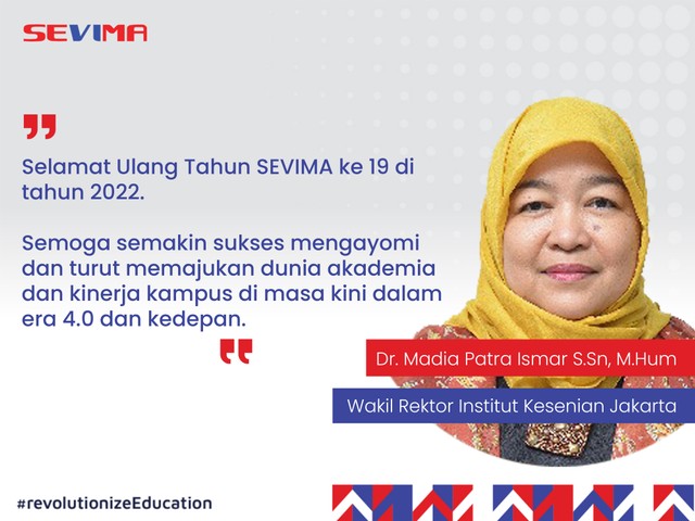 Wakil Rektor Institut Kesenian Jakarta, Dr. Madia Patra Ismar S.Sn, M.Hum.
