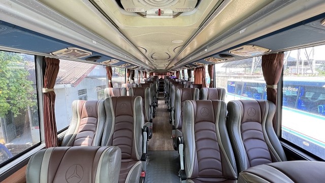 PO Safari Dharma Raya merilis bus double decker baru buatan karoseri Morodadi Prima yang siap melayani pemudik. Foto: dok. Safari Dharma Sakti