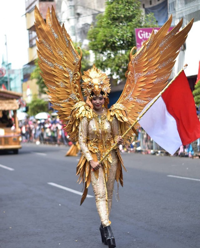 Model dalam pameran JFC. Source: Instagram @jemberfashioncarnaval